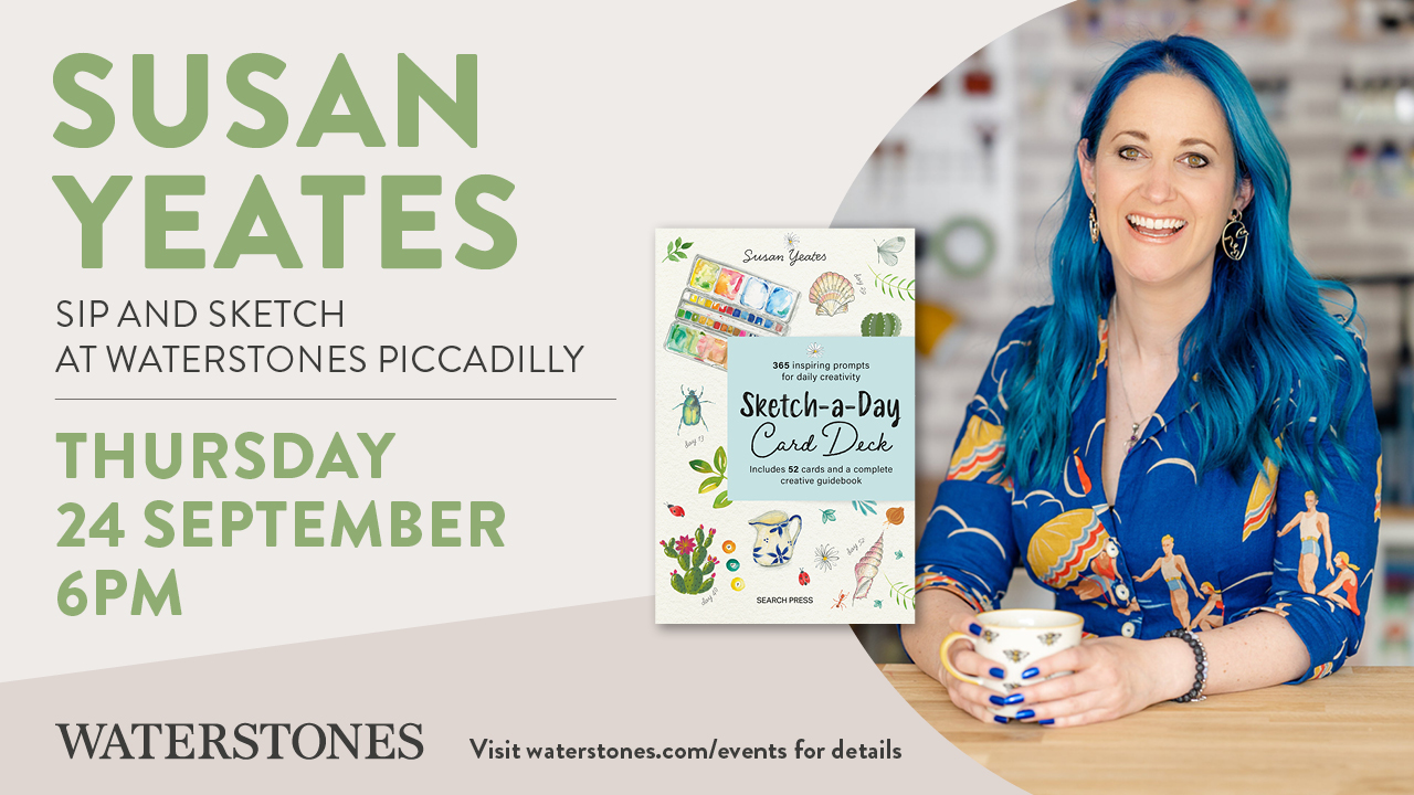 Sip and Sketch with Susan Yeates at Waterstones Piccadilly Event